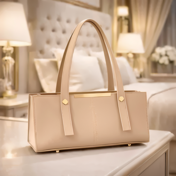 Women's Leather Plain Shoulder Bag