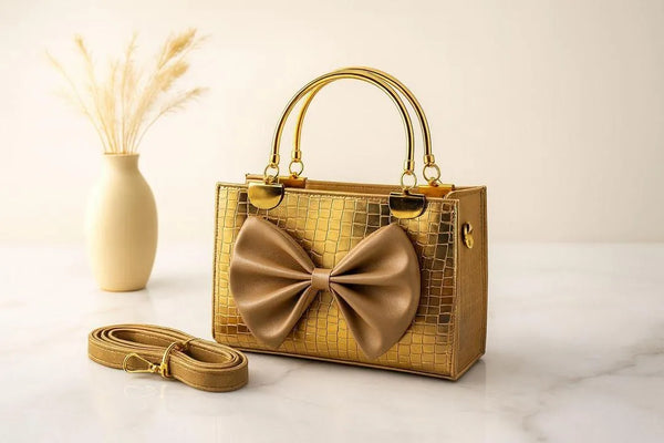 Girl's Rexine Textured Hand Bag