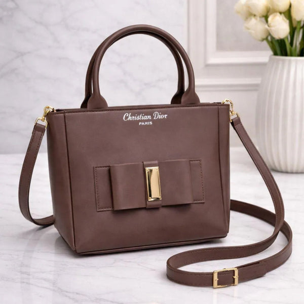 Girl's Leather Plain Shoulder Bag