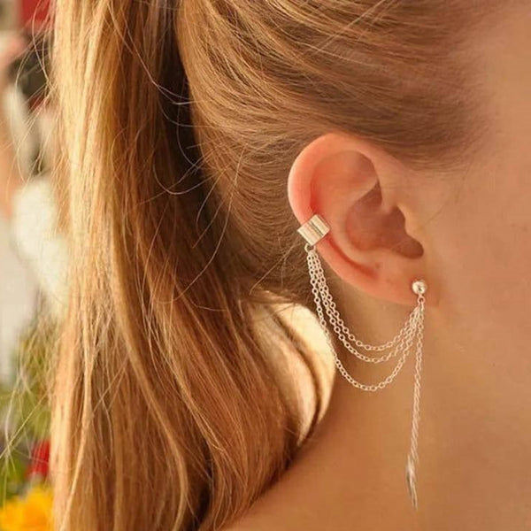 Trendy Silver Earcuffs
