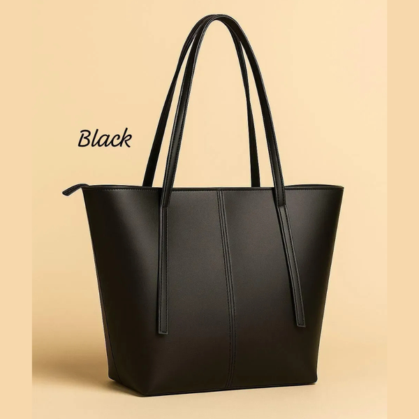 Women's Leather Plain Shoulder Bag