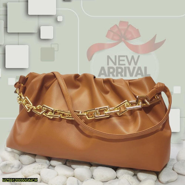 Women's PU Leather Chain Strap Handbag