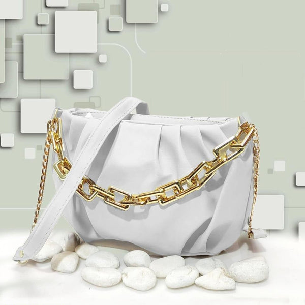 PU Leather Chain Crossbody Bag
